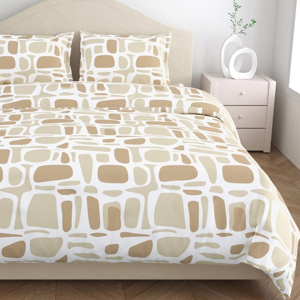 Modern Matrix 100% Cotton King Bedsheet, 144 TC