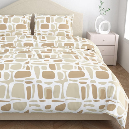 Modern Matrix 100% Cotton King Bedsheet, 144 TC
