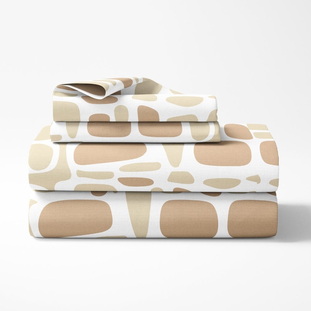 Modern Matrix 100% Cotton King Fitted Bedsheet, 144 TC - Bedsheets | haus & kinder