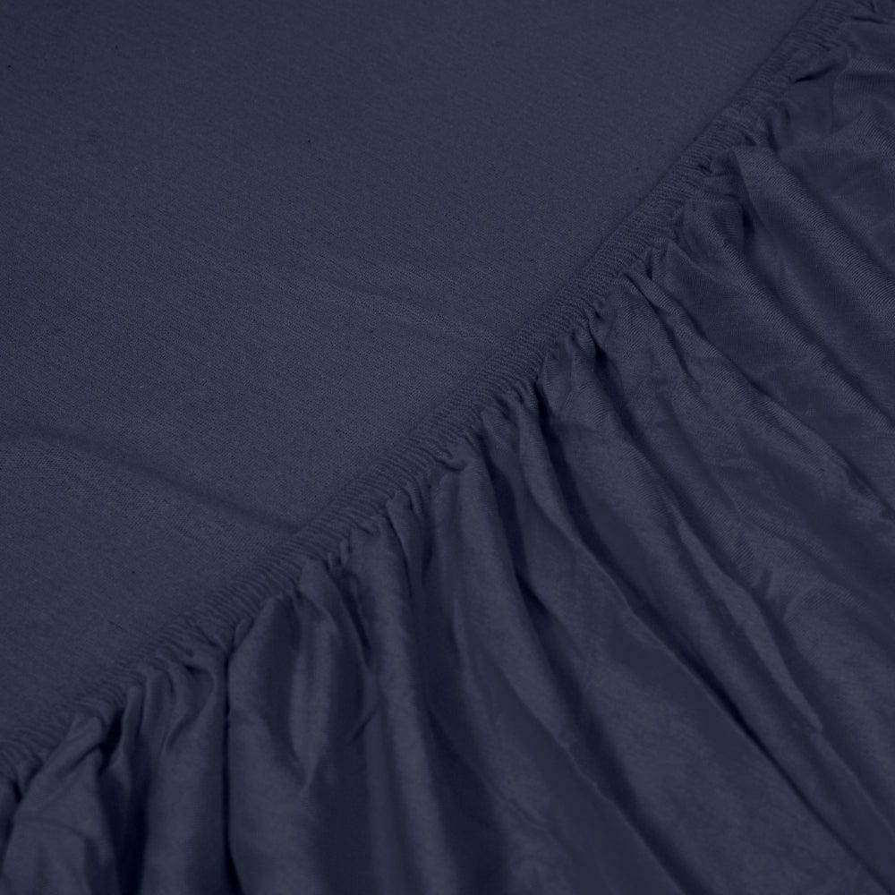 Jersey Fitted Bedsheet - Single/Navy