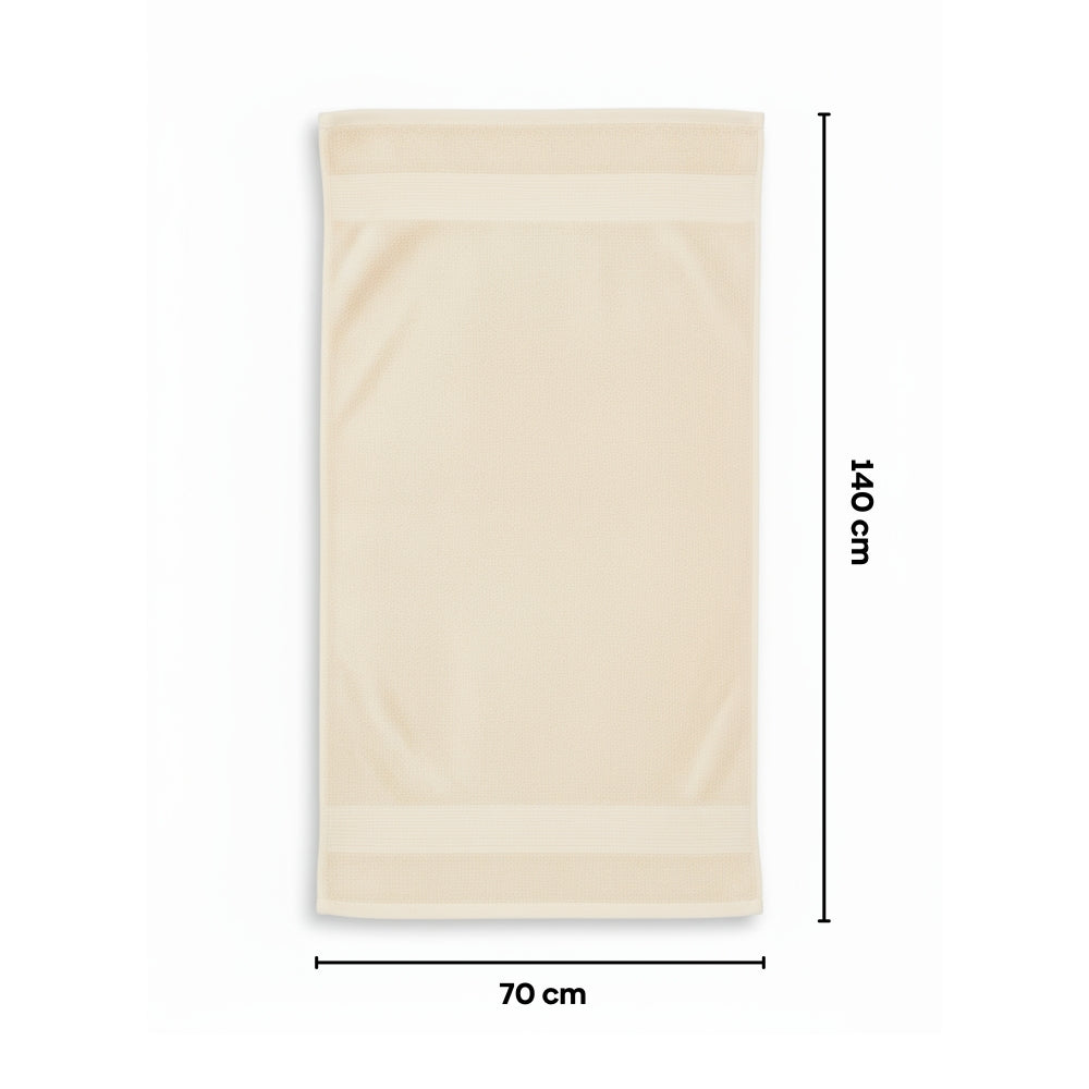 100% Cotton Bath Towel, Off White