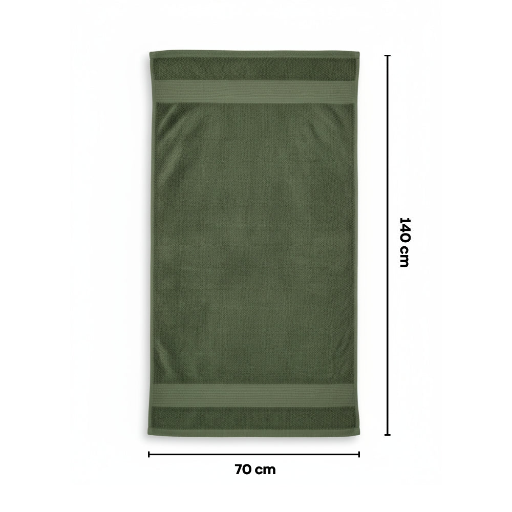 100% Cotton Bath Towel, Olive