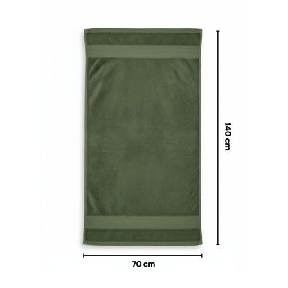 100% Cotton Bath Towel, Olive
