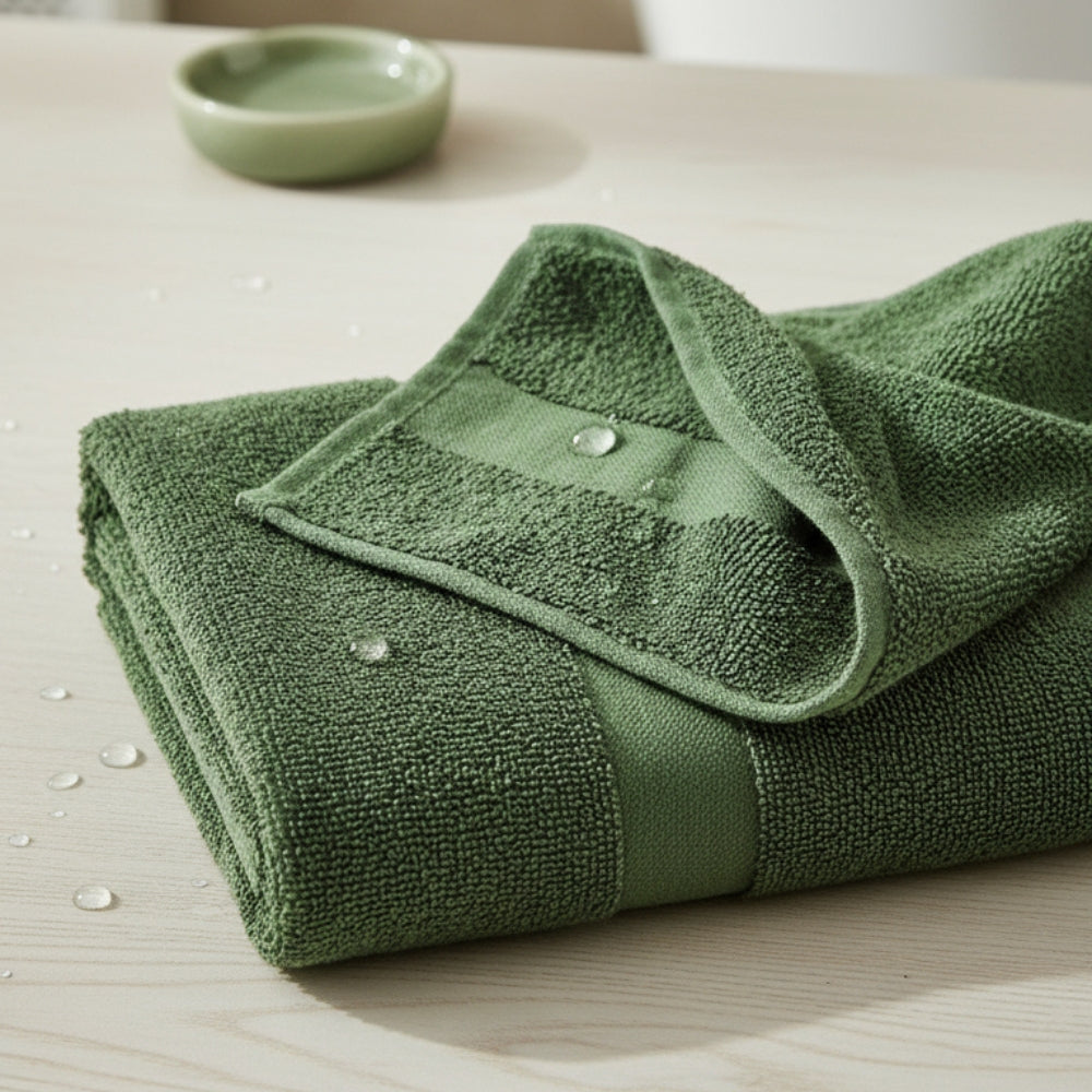 100% Cotton Bath Towel, Olive