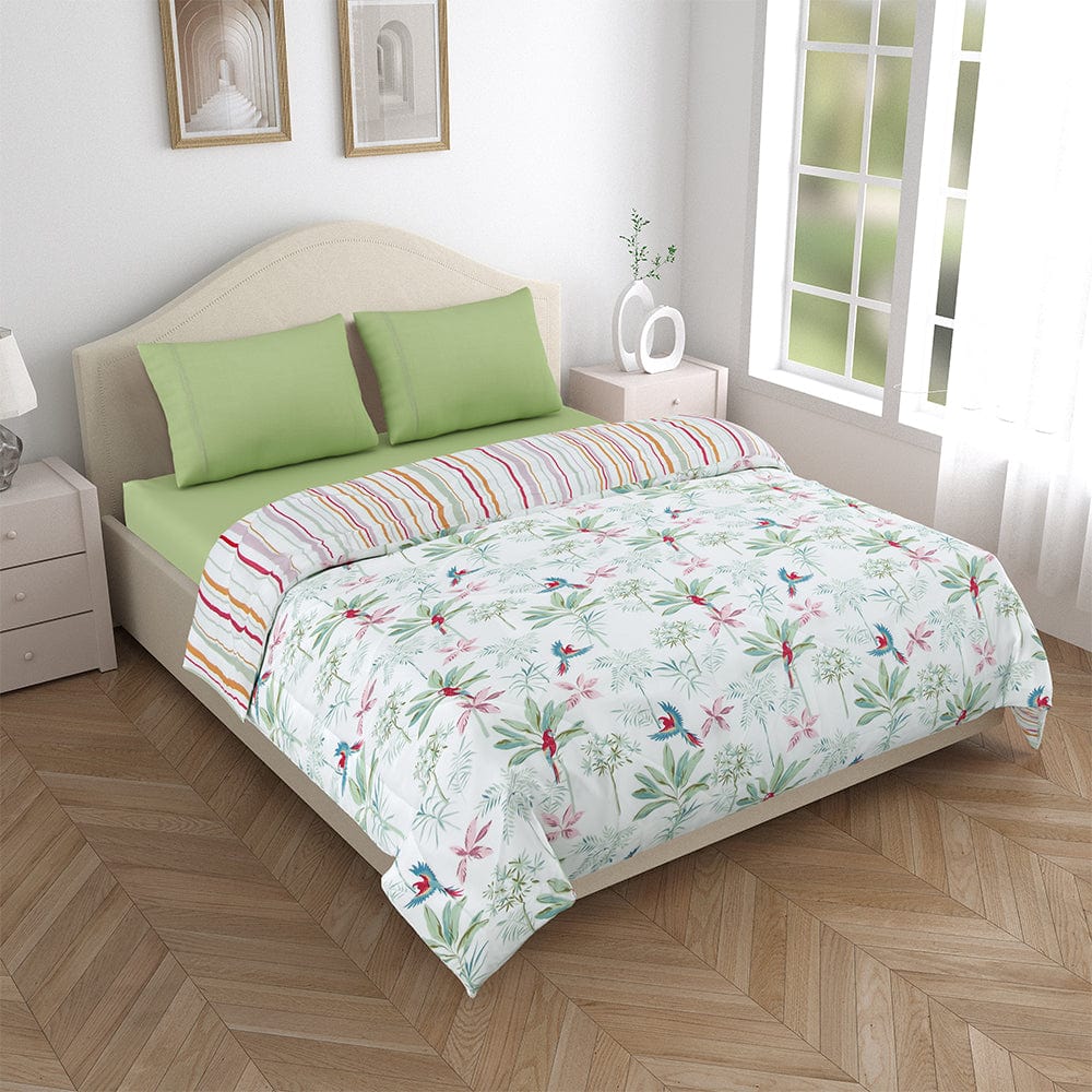 Microfibre Reversible Comforter, Palmscape