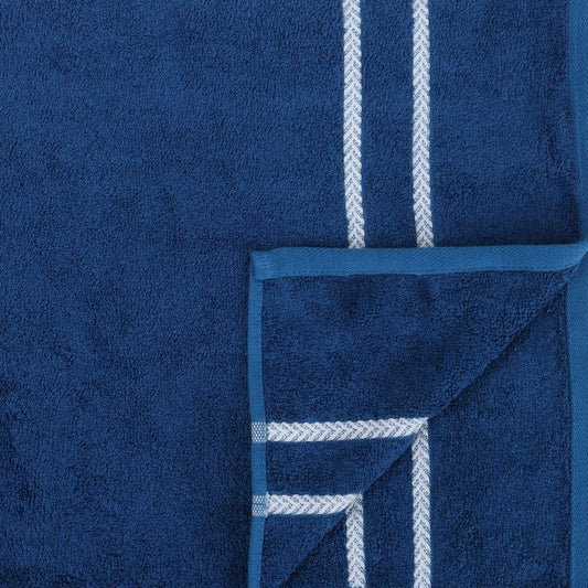 Bamboo Bath Towel, 420 GSM, 140 X 70 cms, Navy Blue