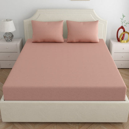 Jersey Fitted Bedsheet - Double/Pink