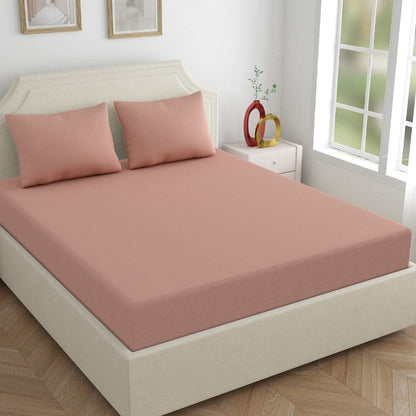 Jersey Fitted Bedsheet  - King/Pink