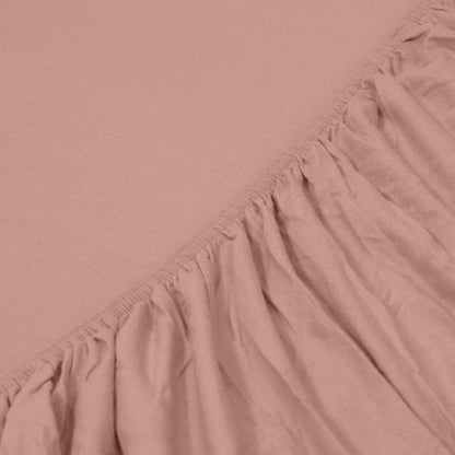 Jersey Fitted Bedsheet - Single/Pink