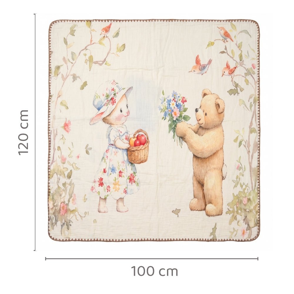 Berry Lush Muslin 6- Layer Blanket, (0-2 Years) - Swaddles and Blankets | haus & kinder