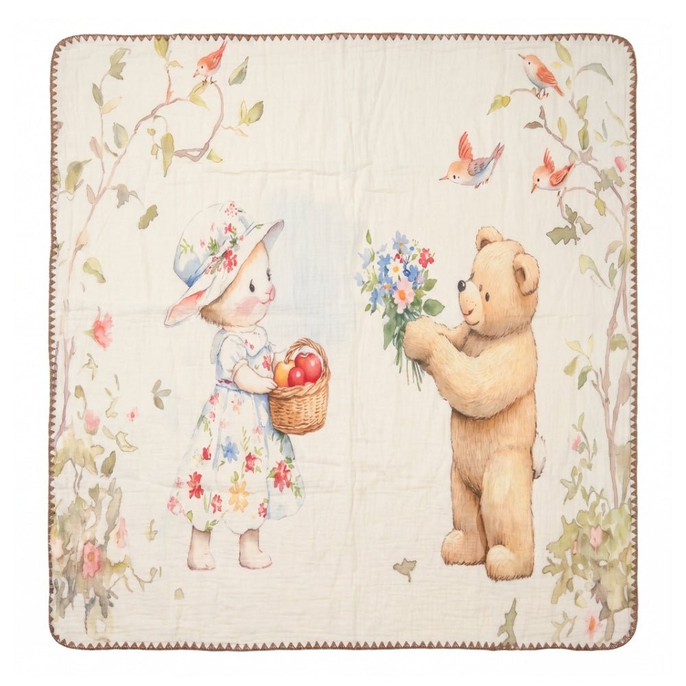 Berry Lush Muslin 6- Layer Blanket, (0-2 Years) - Swaddles and Blankets | haus & kinder