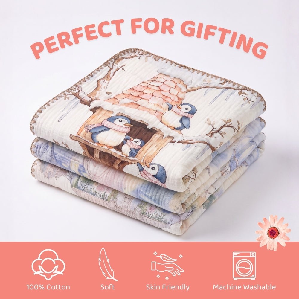 Berry Lush Muslin 6- Layer Blanket, (0-2 Years) - Swaddles and Blankets | haus & kinder