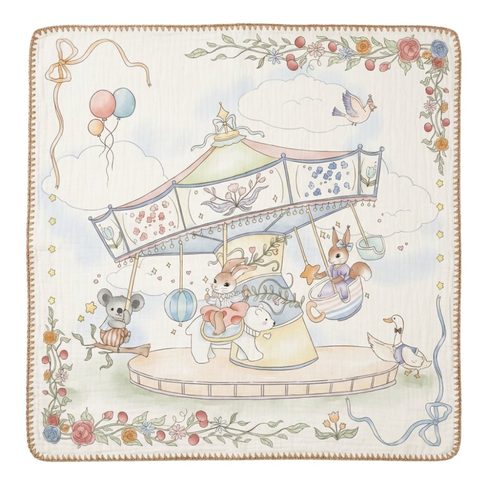Fairy Spin Muslin 6-Layer Blanket, (0-2 Years) - Swaddles and Blankets | haus & kinder