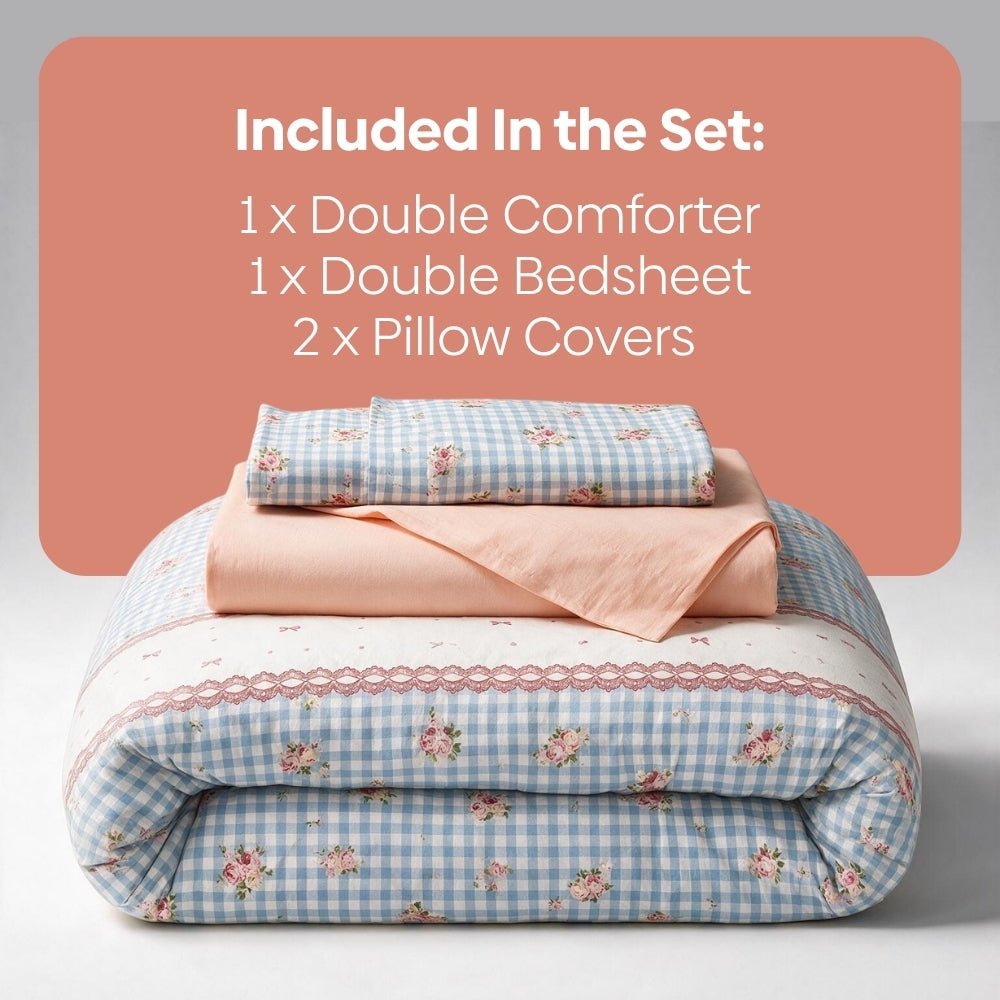 Bluebell Santorini Bed in a Bag, Pack of 4