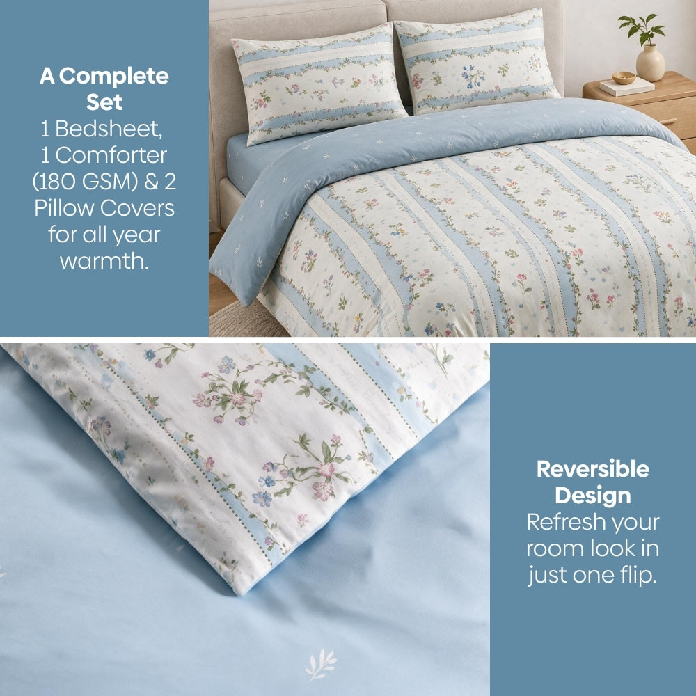 Moonstone Tuscany Bed in a Bag, Pack of 4