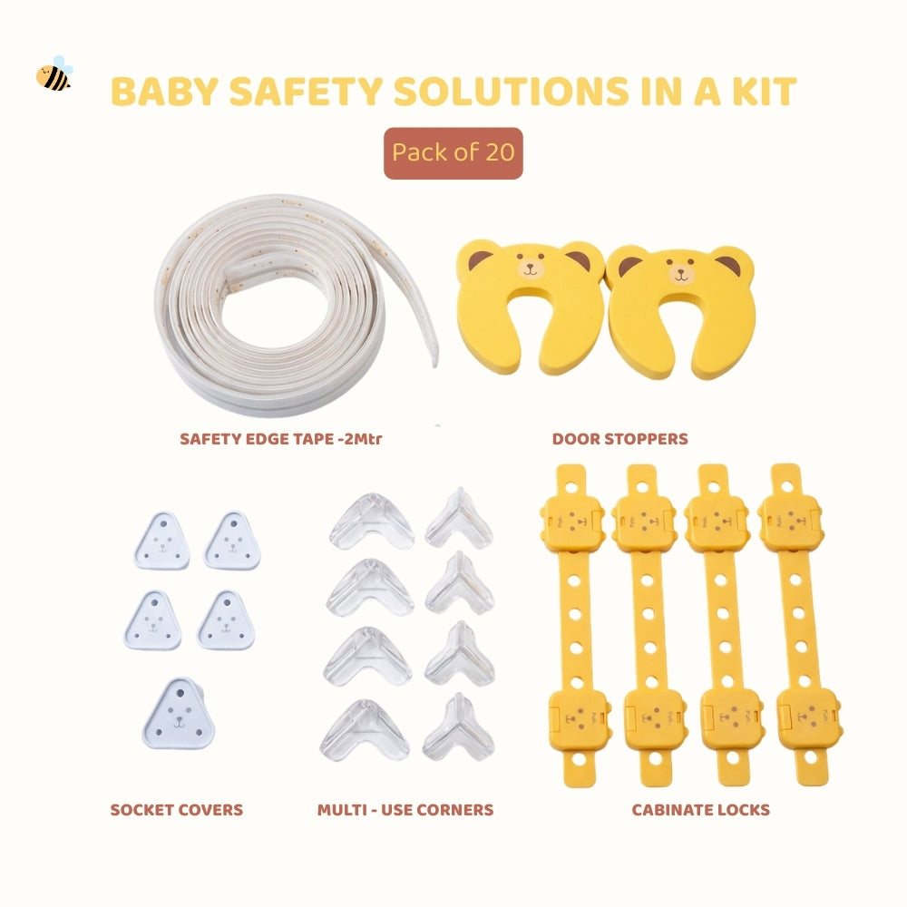 Baby Bear Safety Kit- Set Of 20, (6M- 3YR)