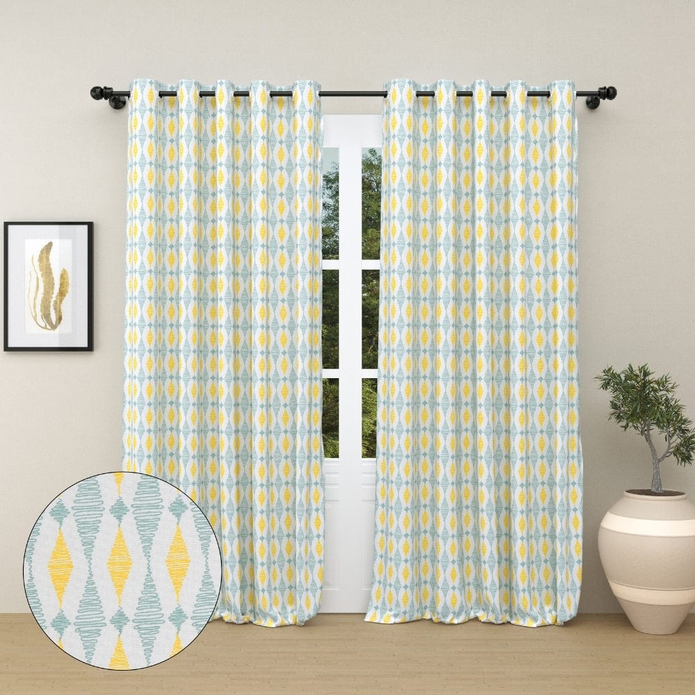 Prism Pattern Curtain Set