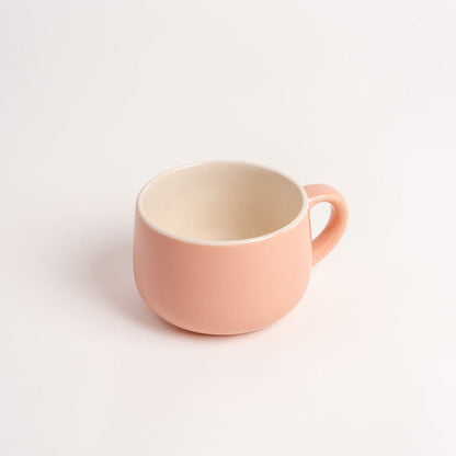 Tea & Rose Ceramic Mug Set of 2, Pink