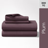 Plum 100% Cotton Bedsheet, 300 TC