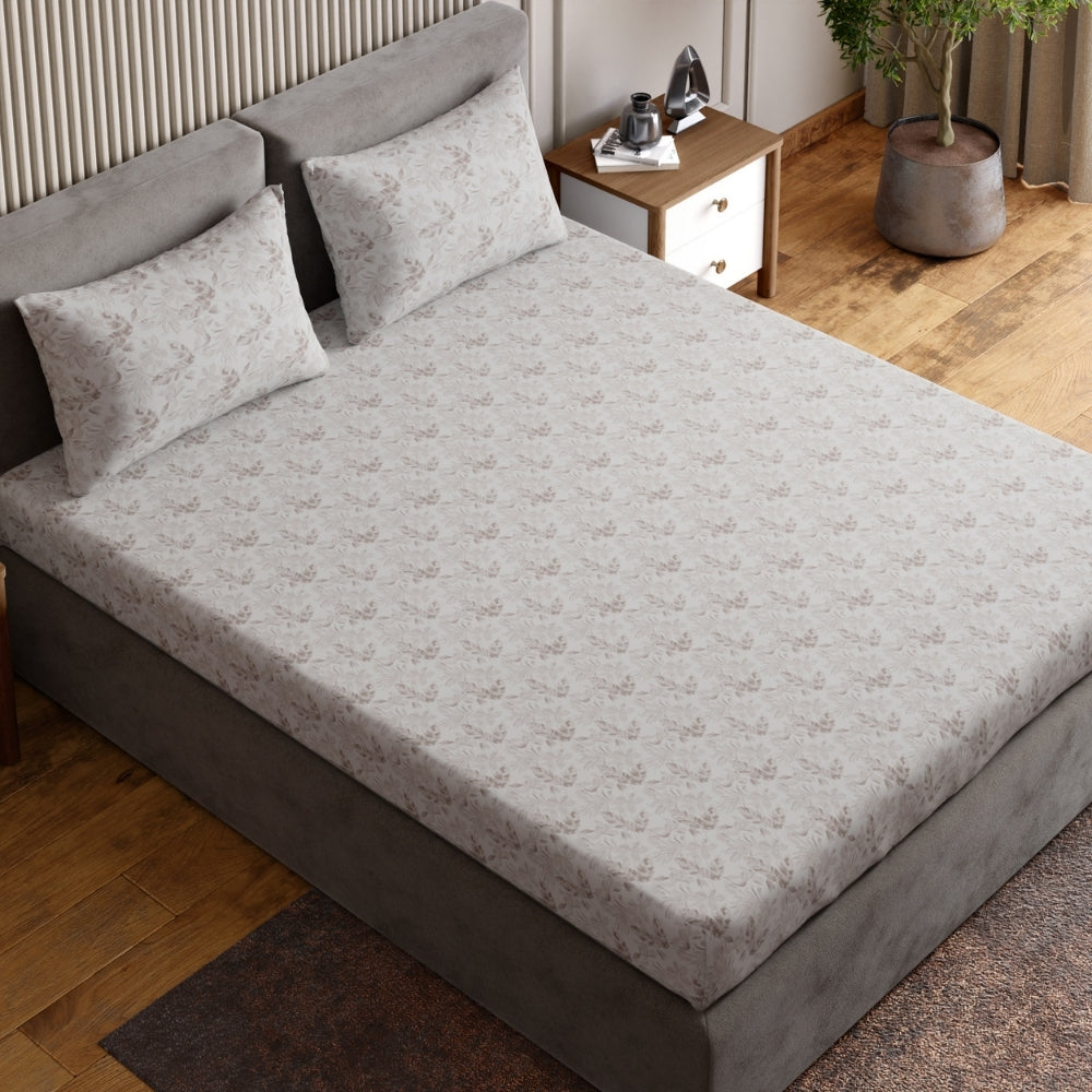 Feather-Touch 300 TC  Bedsheet- Camellia Blush