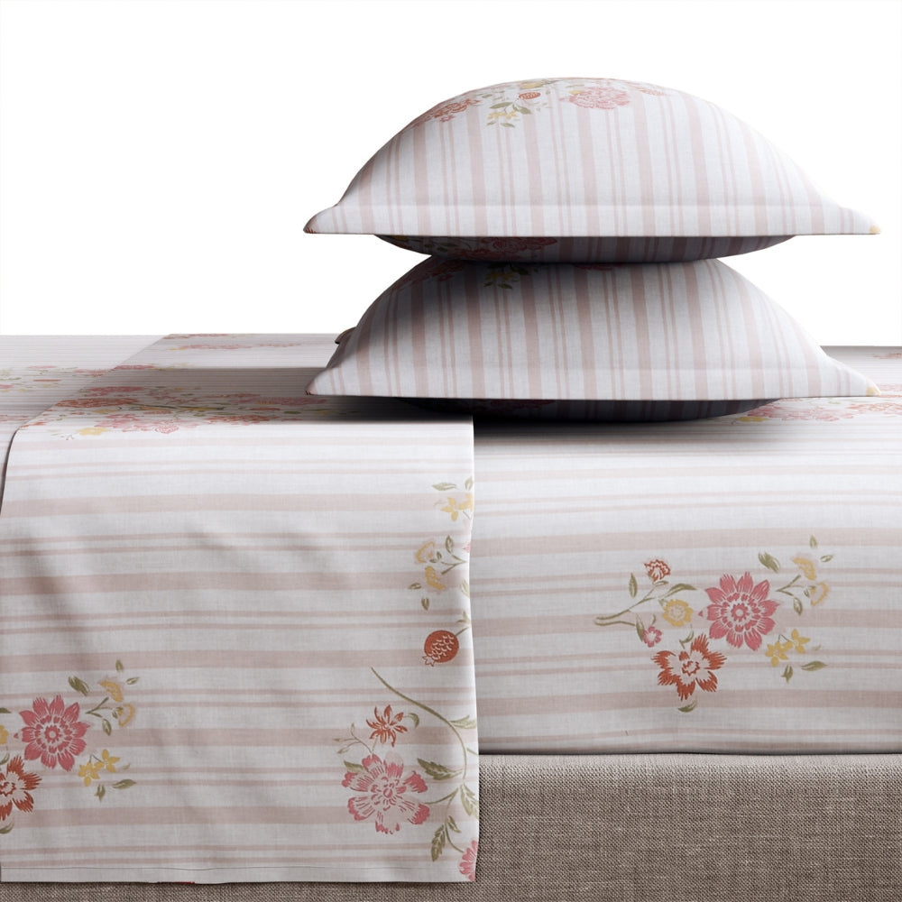 Ring Spun 100% Cotton Bedsheet- Elderflower Dream