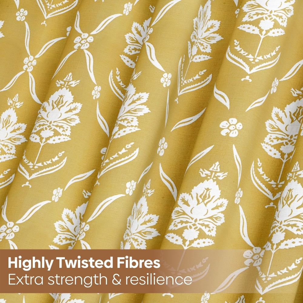 Ring Spun 100% Cotton Bedsheet- Golden Dahlia