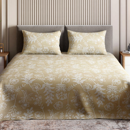 Ring Spun 100% Cotton Bedsheet- Muted Reverie