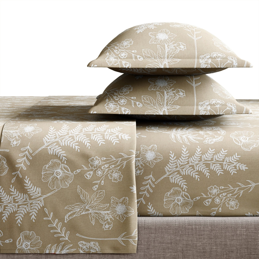 Ring Spun 100% Cotton Bedsheet- Muted Reverie