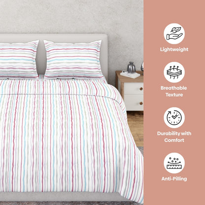 Ring Spun 100% Cotton Bedsheet- Rainbow Rhapsody