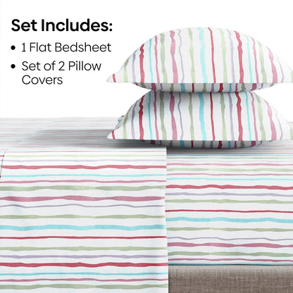 Ring Spun 100% Cotton Bedsheet- Rainbow Rhapsody