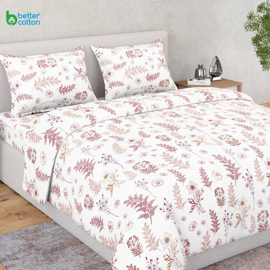Ring Spun 100% Cotton Bedsheet- Whispering Meadows