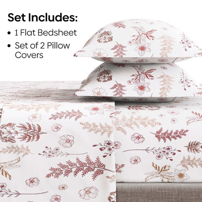 Ring Spun 100% Cotton Bedsheet- Whispering Meadows