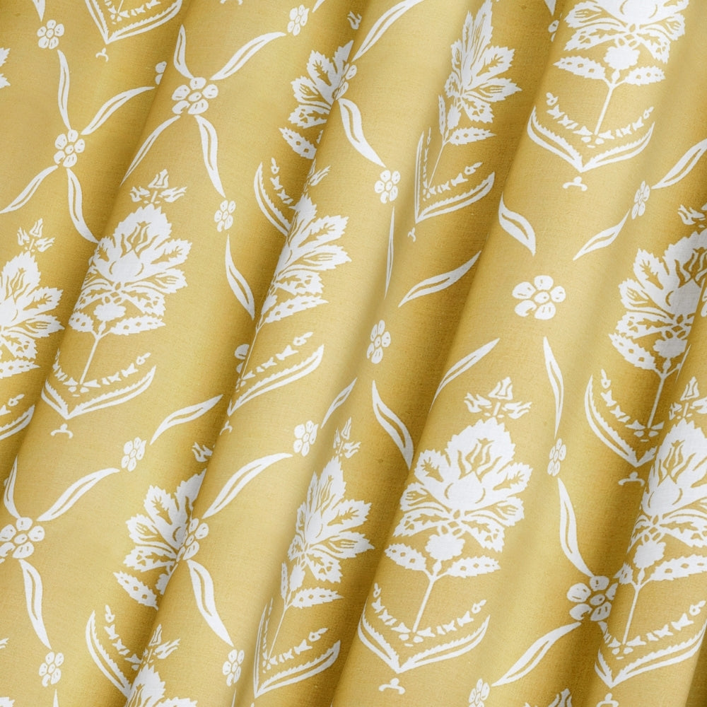 Ring Spun 100% Cotton Bedsheet- Golden Dahlia