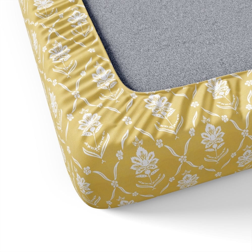 Ring Spun 100% Cotton Bedsheet- Golden Dahlia