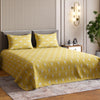 Ring Spun 100% Cotton Bedsheet- Golden Dahlia