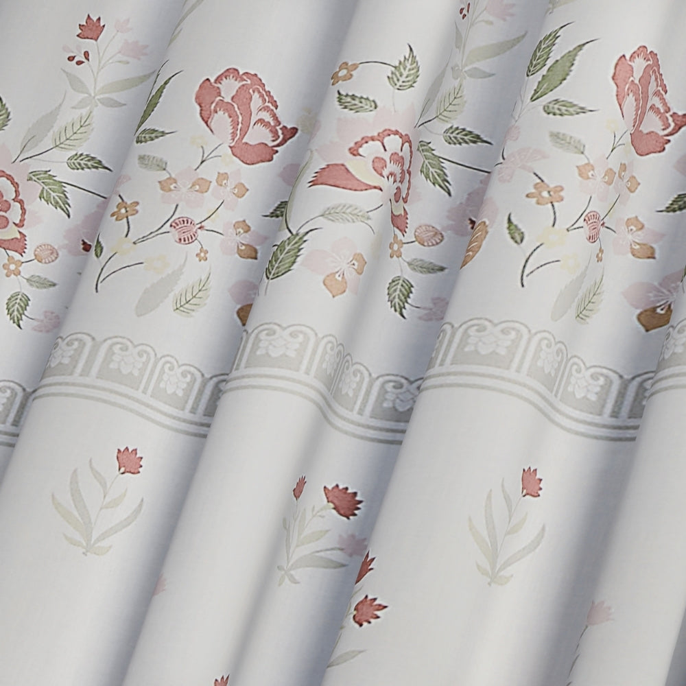 Ring Spun 100% Cotton Double Flat Bedsheet- Rosabelle Garden