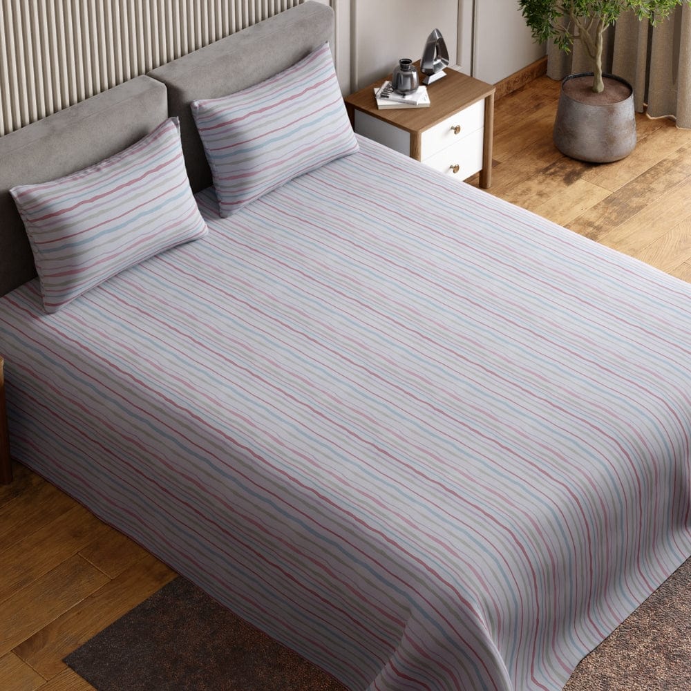 Ring Spun 100% Cotton Bedsheet- Rainbow Rhapsody