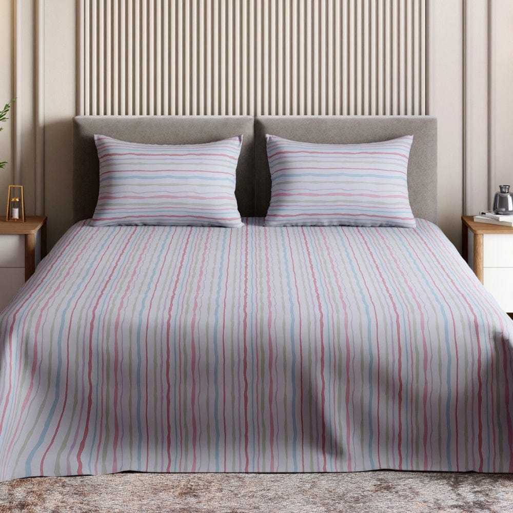 Ring Spun 100% Cotton Bedsheet- Rainbow Rhapsody
