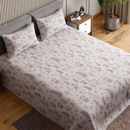 Ring Spun 100% Cotton Bedsheet- Whispering Meadows