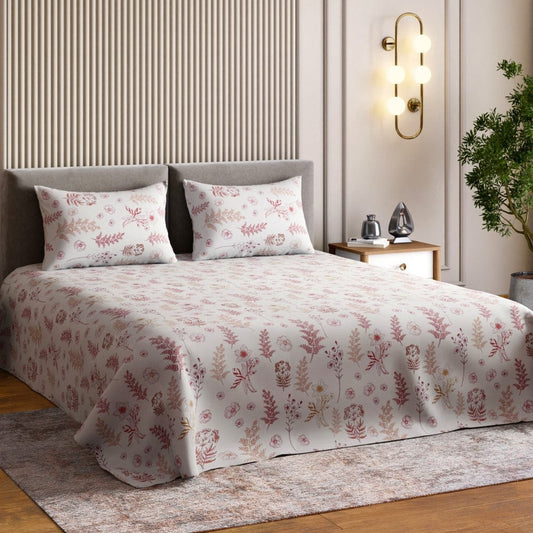 Ring Spun 100% Cotton Bedsheet- Whispering Meadows
