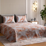 Digital Printed 210 TC  Bedsheet- Brushed Clay