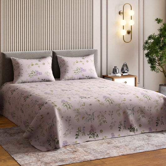 Digital Printed 210 TC Bedsheet- Etheral Garden