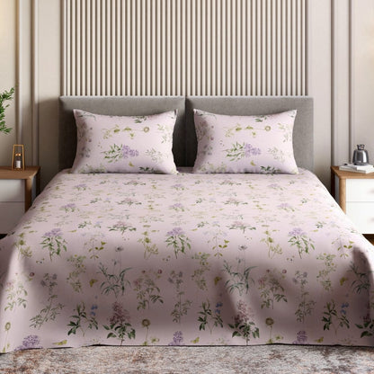 Digital Printed 210 TC Bedsheet- Etheral Garden