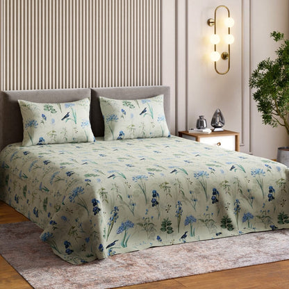 Digital Printed 210 TC  Bedsheet- Timeless Tropics