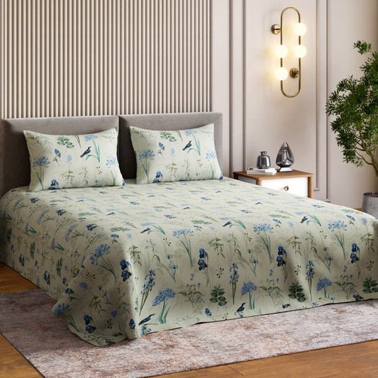 Digital Printed 210 TC  Bedsheet- Timeless Tropics