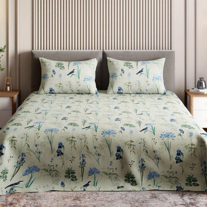 Digital Printed 210 TC  Bedsheet- Timeless Tropics