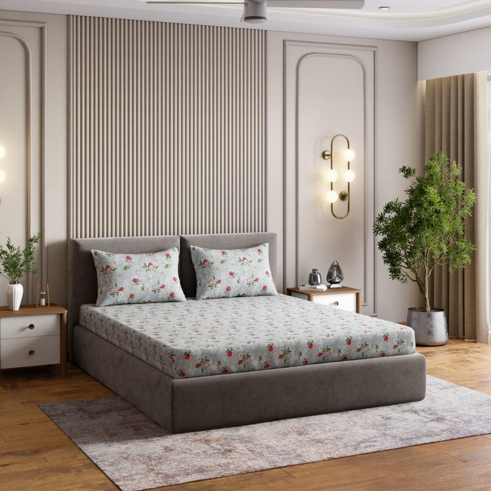 Digital Printed 210 TC Bedsheet- Fabled Fig