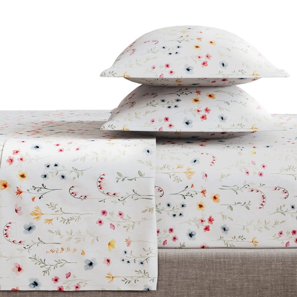 Digital Printed 210 TC  Bedsheet- Wildflower Whimsy