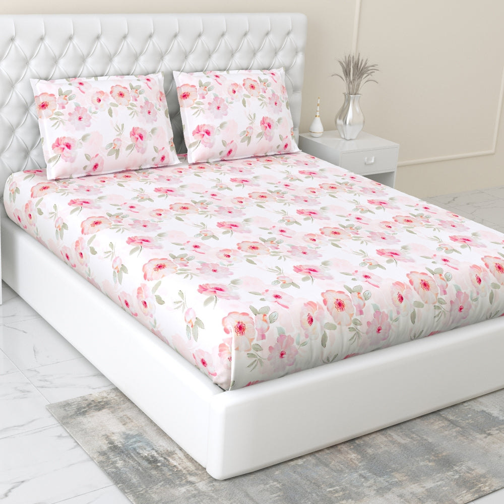 Tencel 300 TC Bedsheet Fleur Elysee, Multicolor