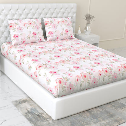 300 TC Tencel Bedsheet Fleur Elysee, Multicolor